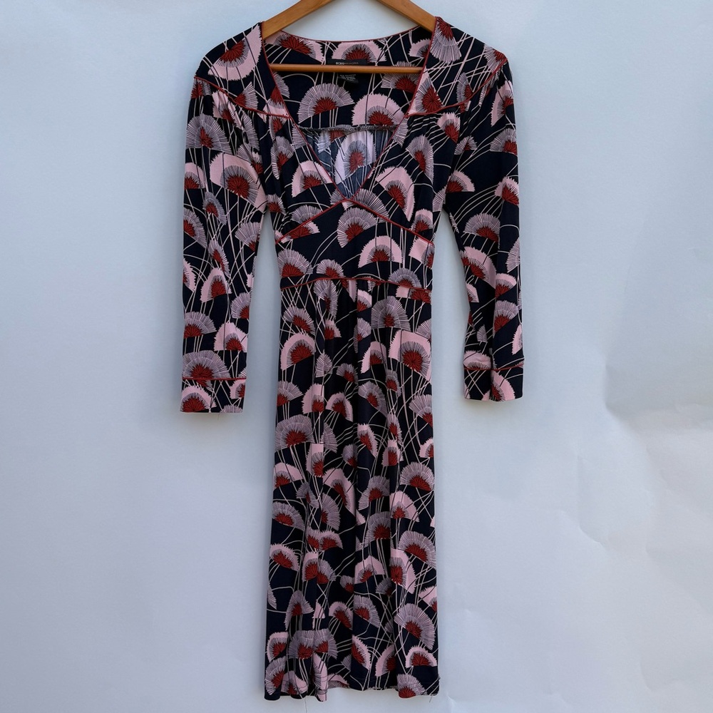 BCBGMaxAzria v-neck wrap Long Sleeve Dress
